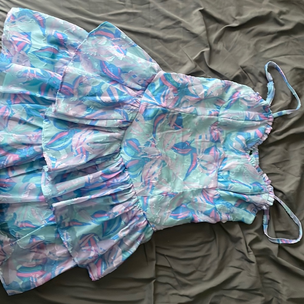 Blue purple dress